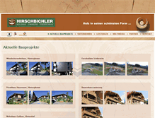 Tablet Screenshot of hirschbichler.at